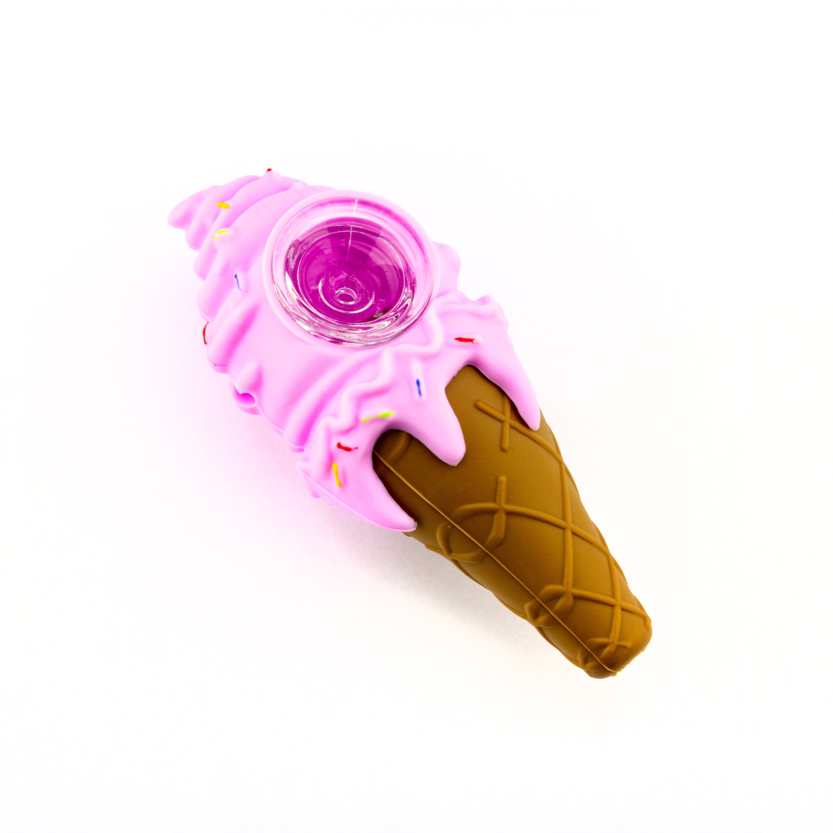 Planet Caravan Ice Cream Cone Silicone Hand Pipe - Planet Caravan